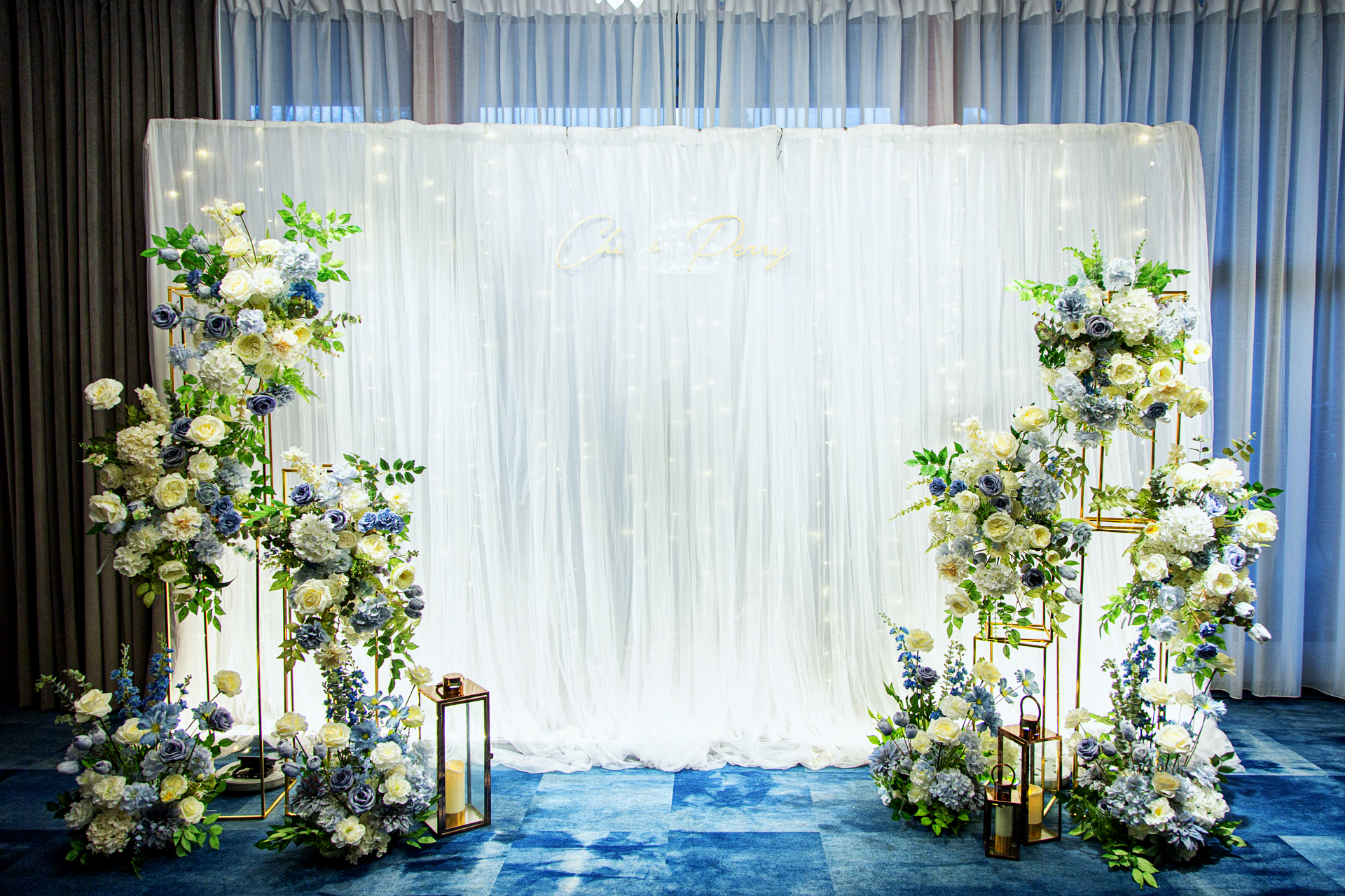 拍照區花柱多層次方案