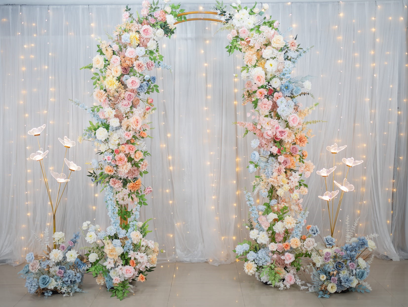 拍照區花柱多層次方案