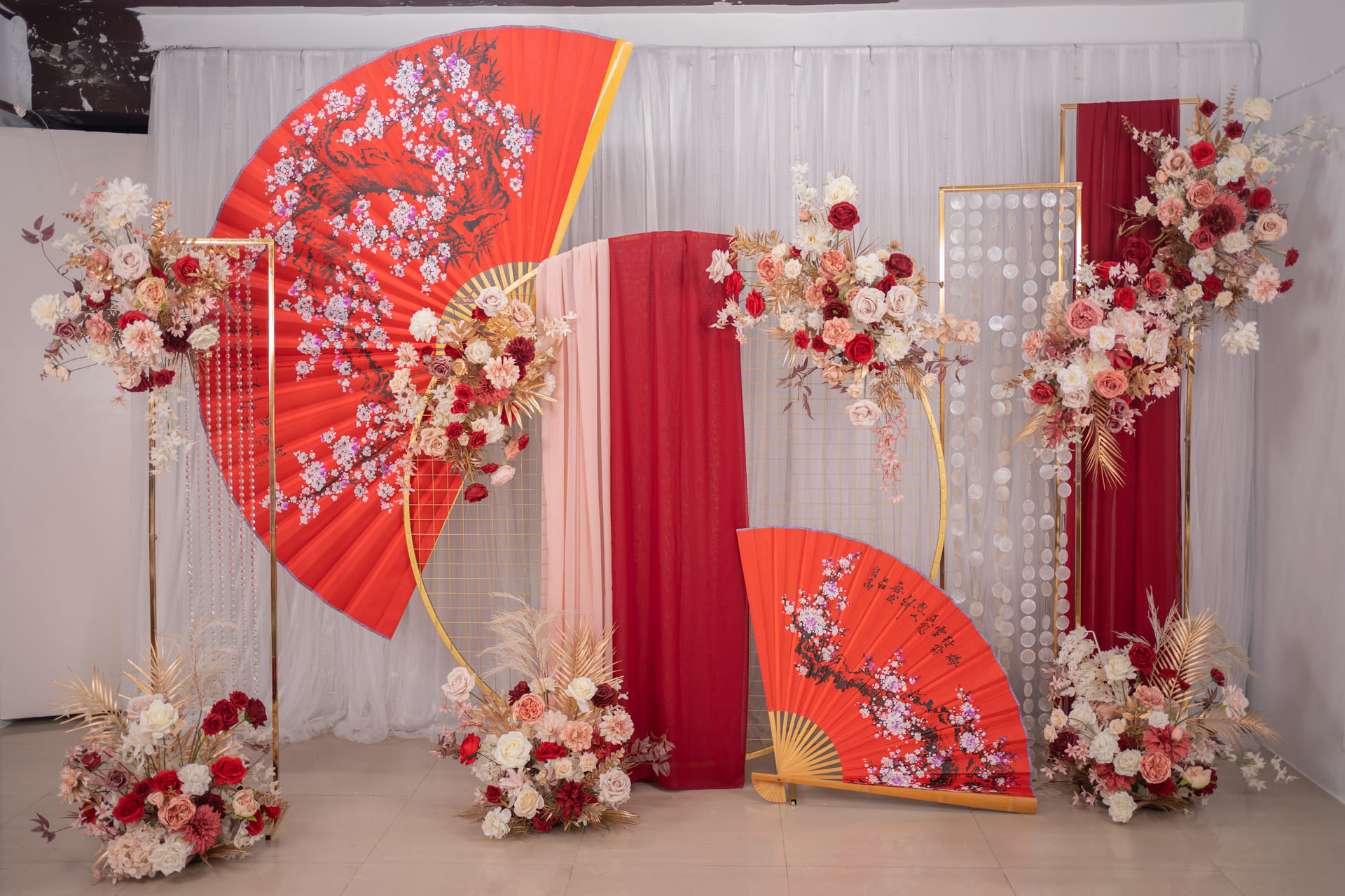 拍照區花柱多層次方案