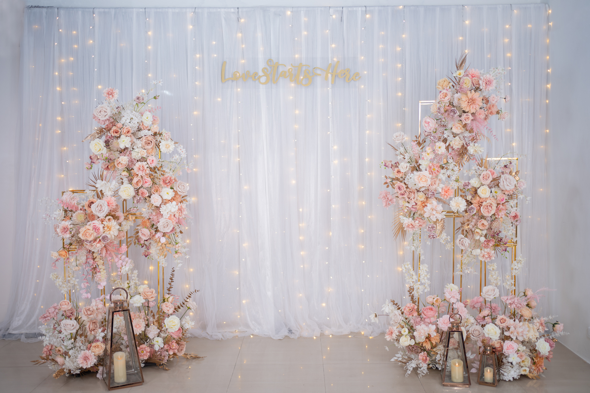 拍照區花柱多層次方案