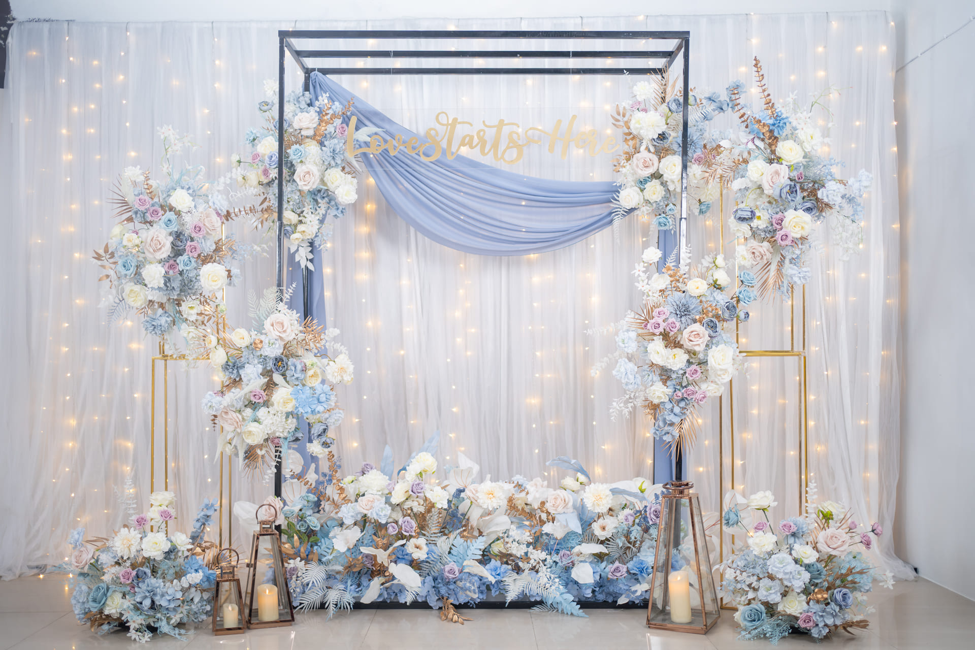 拍照區花柱多層次方案