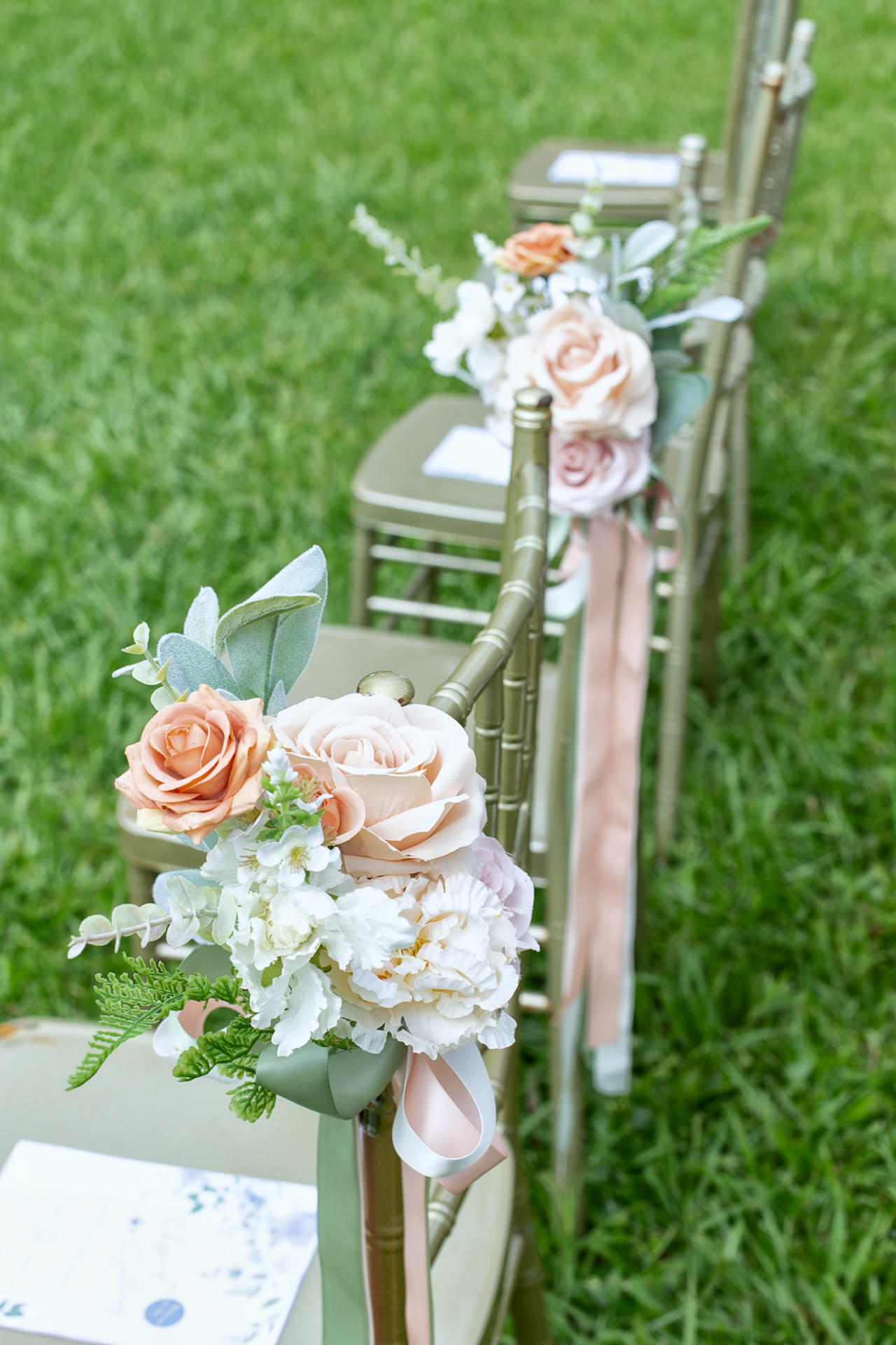 仿真椅背扶手花