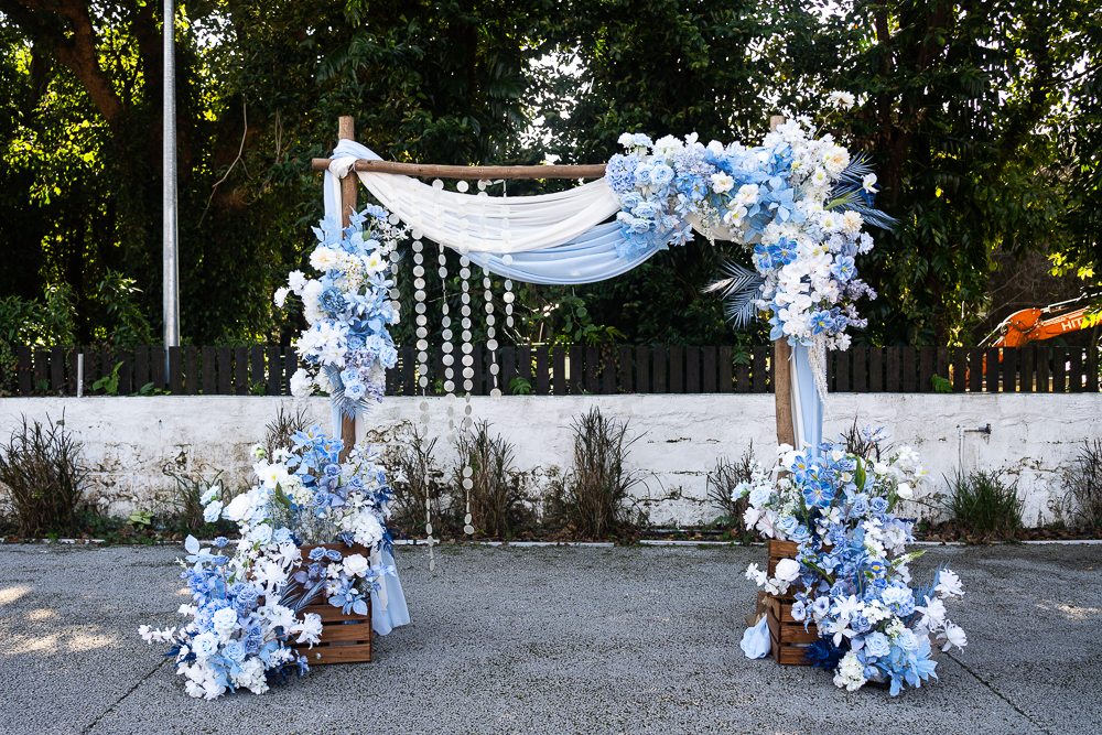 戶外婚禮送客兩用拱門花柱